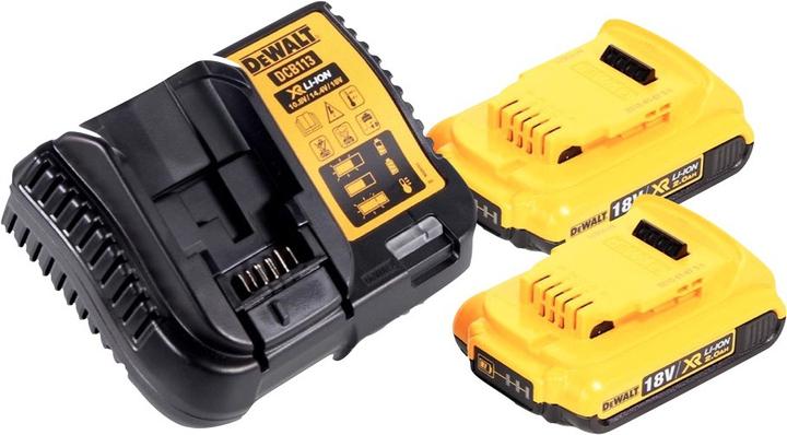 Actual product image DeWalt DCF 850 D2 Battery impact wrench 18 V 205 Nm 1/4" Brushless - 2x battery 2.0 Ah + charger + TST (Rechargeable battery operated)