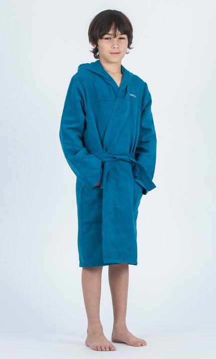 Image du produit Nabaiji Peignoir enfant microfibre compact - bleu foncé (122)