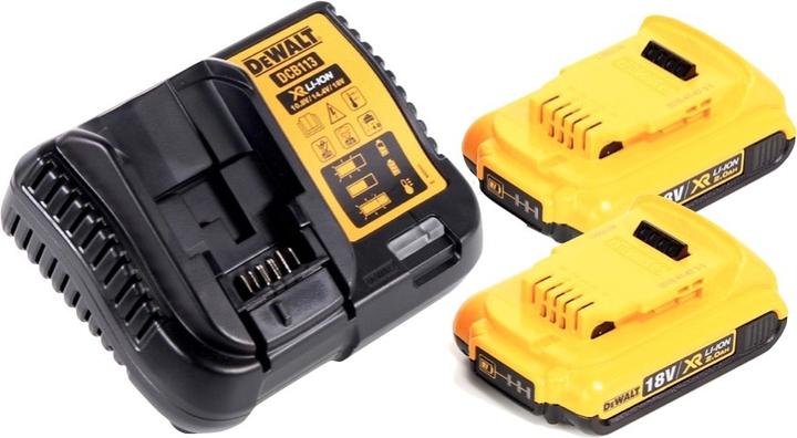 Image du produit DeWalt DCH 172 D2 Marteau perforateur sans fil 18 V 16 mm 1,4 joule SDS plus Brushless + 2x batterie 2,0 (Fonctionnement sur batterie)