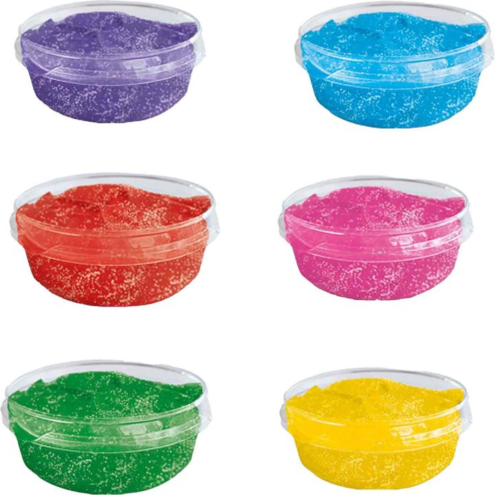 Image du produit Ses 00384 Glitter Paint Peinture pour affiche 6x45ml (Jaune, Violet, Vert, Bleu, Pink, Rouge, 270 ml)