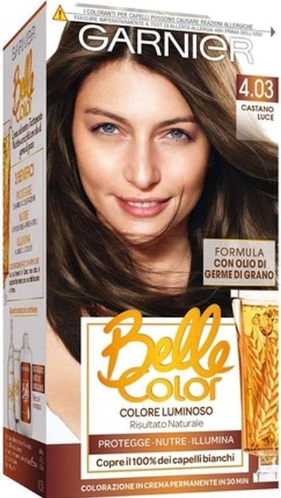 Garnier BELLE COLOR 4.03 Hellbraunes Haarcolorit (4.03 CastaNo Luce)