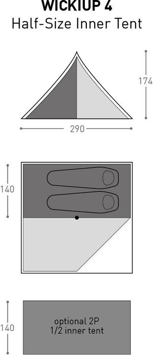 Image du produit Bach Wickiup 4 (0.78 kg, 2 personnes)