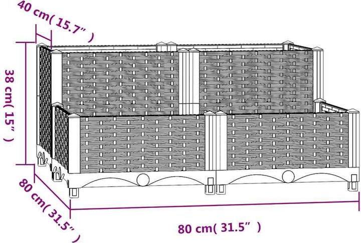 Produktbild vidaXL Hochbeet