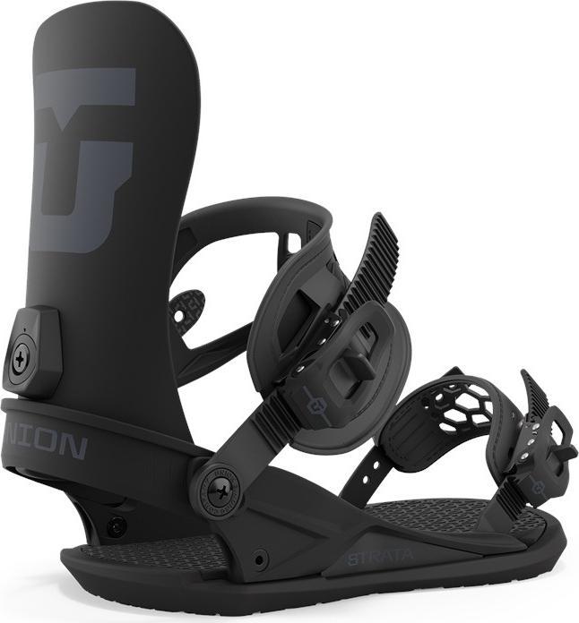 Actual product image Union Strata Men's Snowboard Bindings 2025 - Black-L (43.5+) (43.5)