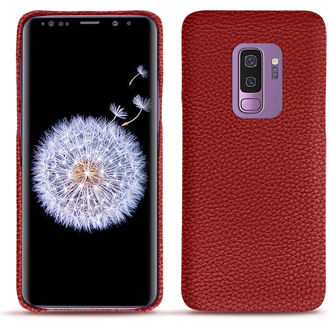 Noreve Lederschutzhülle (Samsung Galaxy S9+), Smartphone Hülle, Rot