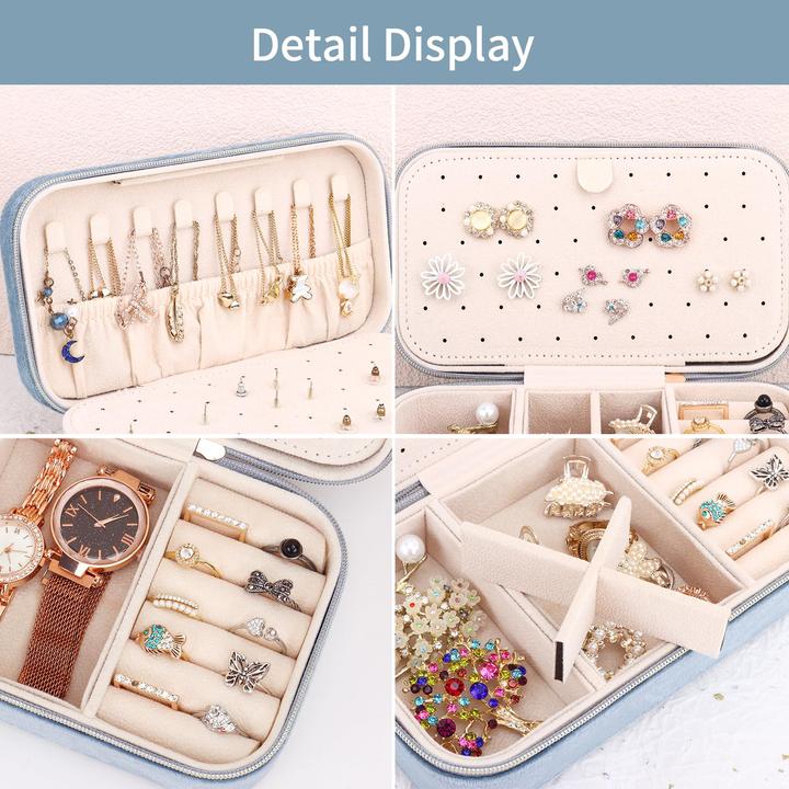 Produktbild Only-Bags.Store Kleine Reiseschmuckschatulle Samt