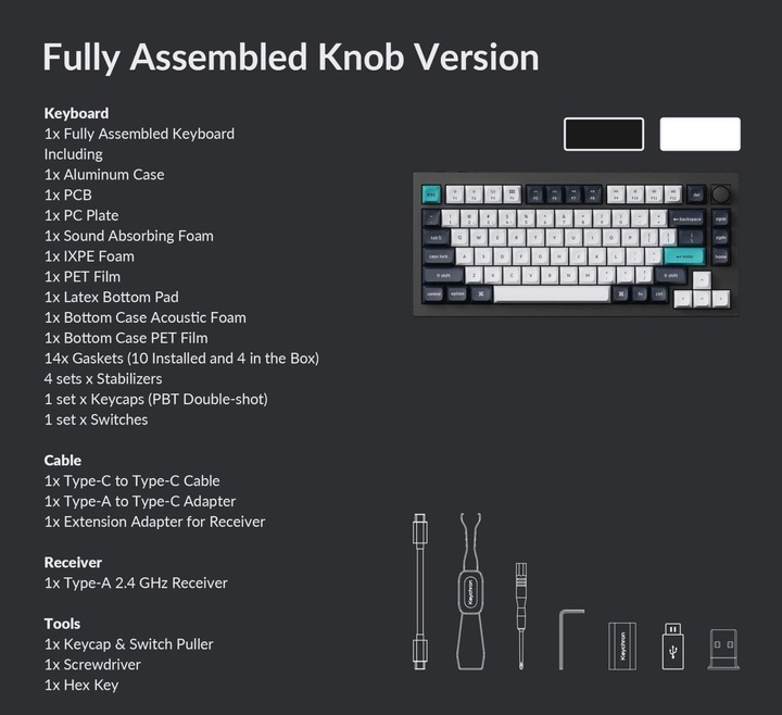 Actual product image Keychron Q1 Max (US, Cable)