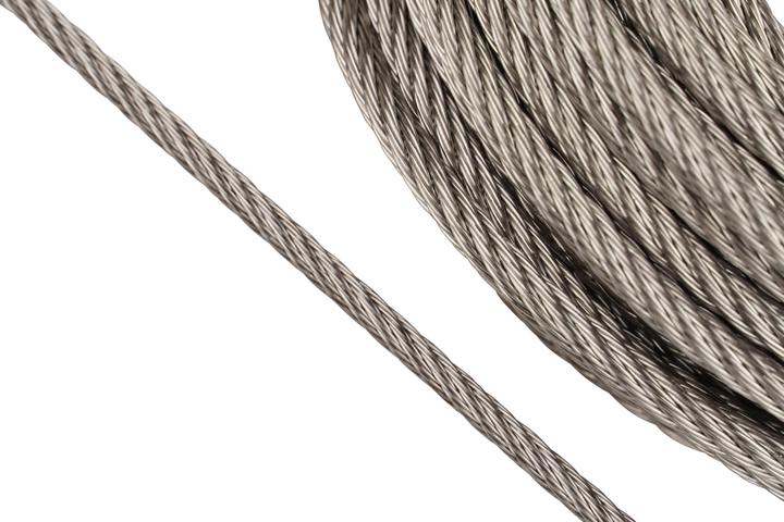 Actual product image Mamutec Stainless steel wire rope 5 mm 15 m 6x7+FE (15 m)