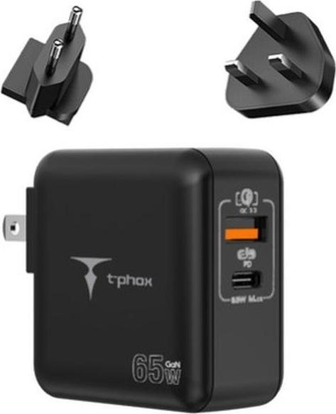 Produktbild T-Phox Ladegerät MEGA T-PP09 GAN PD 65W USB (65 W, 2 Ports)