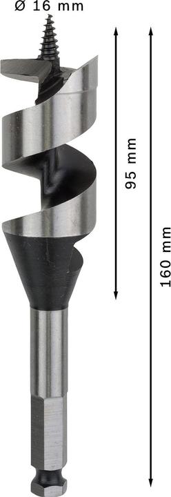 Actual product image Bosch Professional Zubehör PRO Wood Wood auger bit, 32 x 95 x 160 mm (32 millimetres)