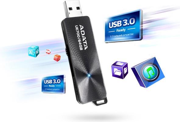 Actual product image Adata UE700 USB flash drive USB Type-A 3.2 Gen 1 (3.1 Gen 1) (64 GB)