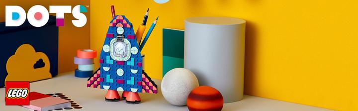 Produktbild LEGO Raketen Stiftehalter (41936, LEGO Dots)