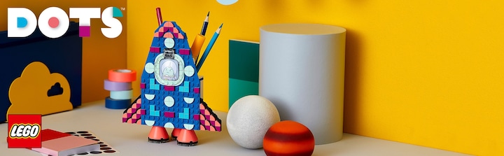 Produktbild LEGO Raketen Stiftehalter (41936, LEGO Dots)