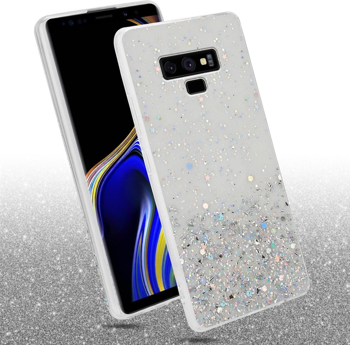 Actual product image Cadorabo TPU cover sparkling glitter (Samsung Galaxy Note 9)