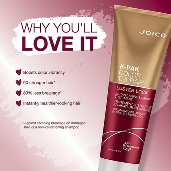Image du produit Joico K-PAK Color Therapy Luster Lock Treatment - Masque pour cheveux abîmés et colorés (250 ml)