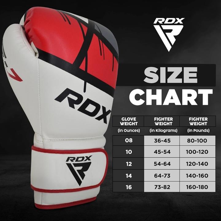 Actual product image Rdx Boxing Glove Bgr-F7 Red (12 OZ, One size)