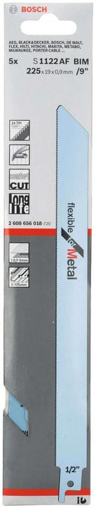Produktbild Bosch Professional Zubehör Säbelsägeblatt S 1122 AF Flexible for Metal