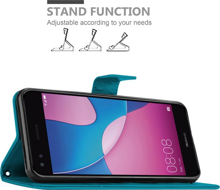 Productafbeelding Cadorabo Bloemen Boekomslag (Huawei Y6 Pro (2017))