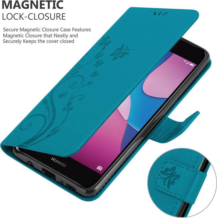 Productafbeelding Cadorabo Bloemen Boekomslag (Huawei Y6 Pro (2017))