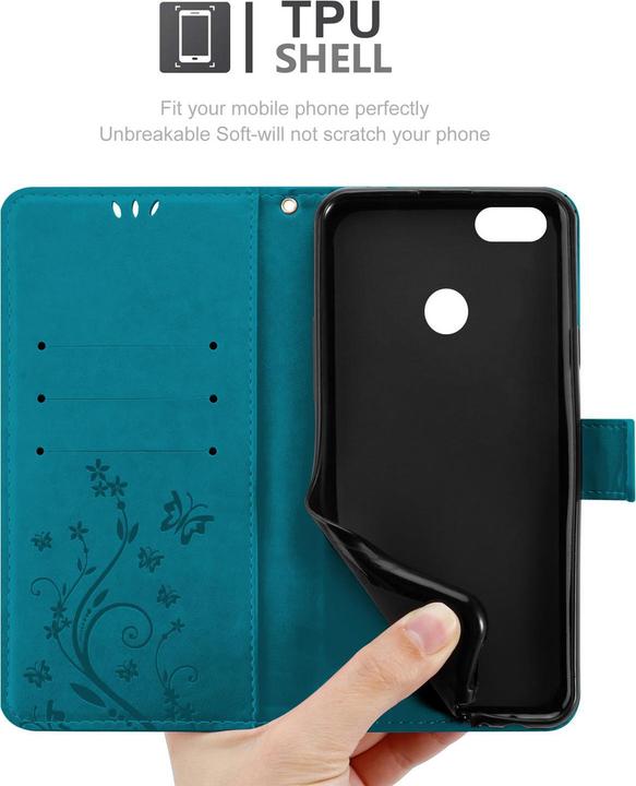 Productafbeelding Cadorabo Bloemen Boekomslag (Huawei Y6 Pro (2017))