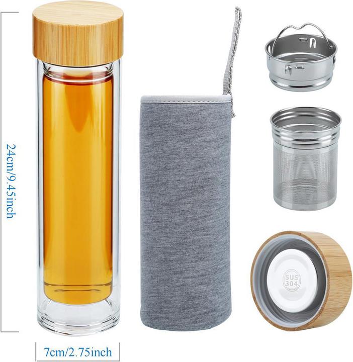 Actual product image Intirilife Thermo bottle with sieve (0.50 l)