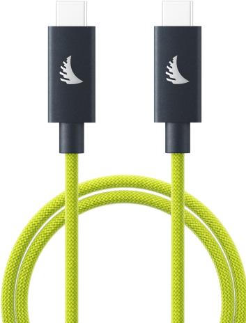 Actual product image Angelbird USB-C 4.0 Solid Flex Cable Lime 32 cm / 1 ft (0.32 m, USB 4.0, 240 W)