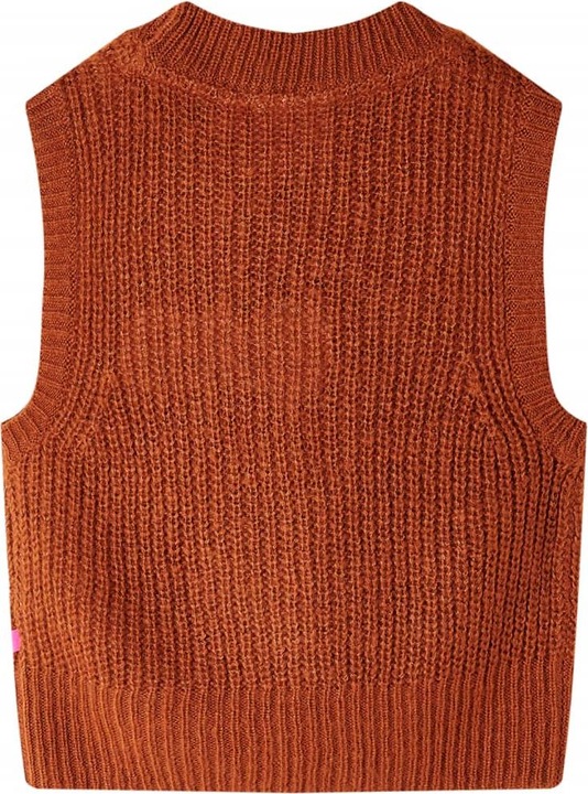 Immagine prodotto VidaXL Gilet da bambino in maglia cognac 140,Materiale: 67 (140)