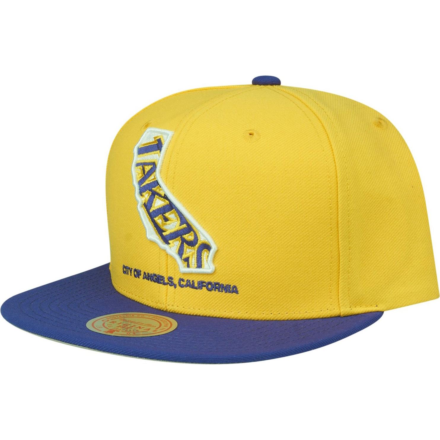 Mitchell & Ness, Herren, Cap, Team Insider Los Angeles Lakers, Gelb, (One Size)