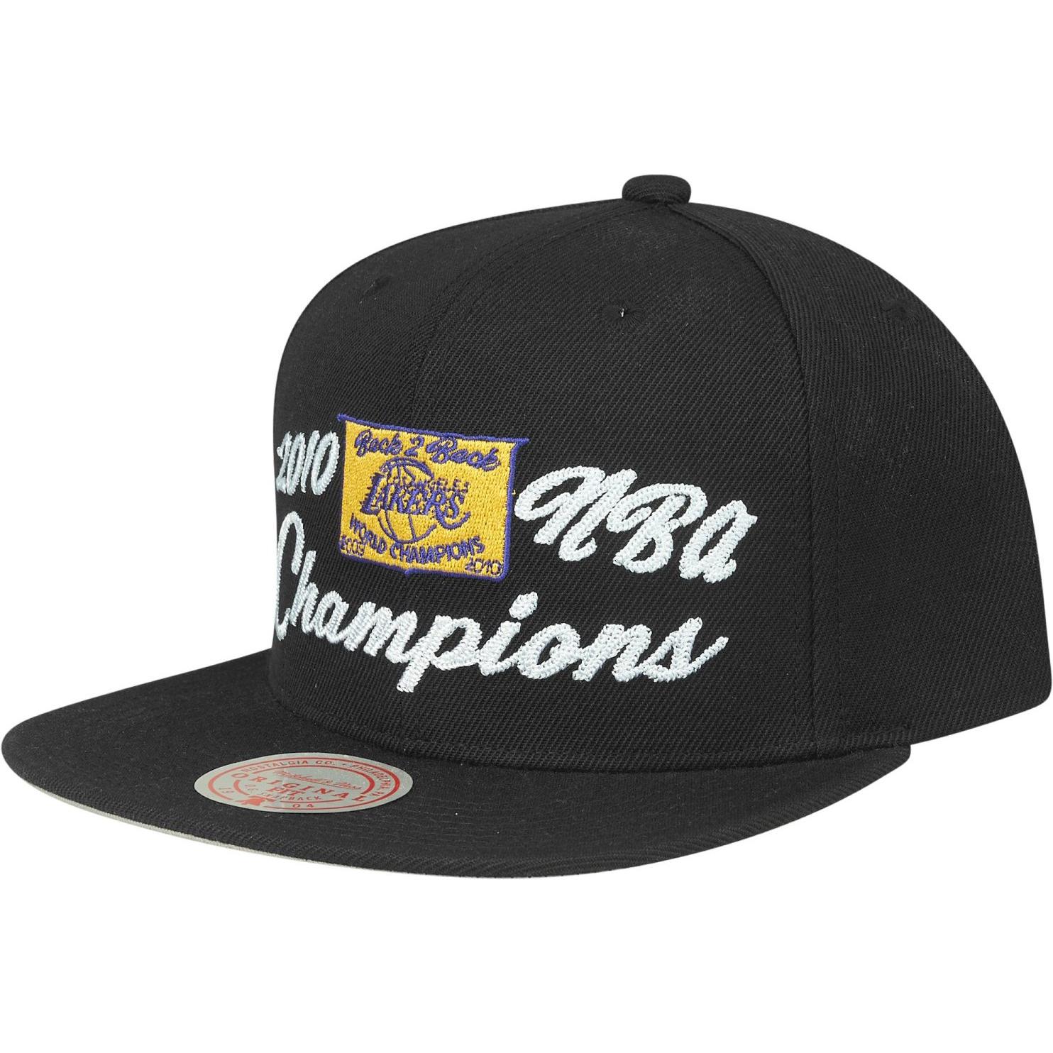 Mitchell & Ness, Herren, Cap, Los Angeles Lakers Champions, Schwarz, (One Size)