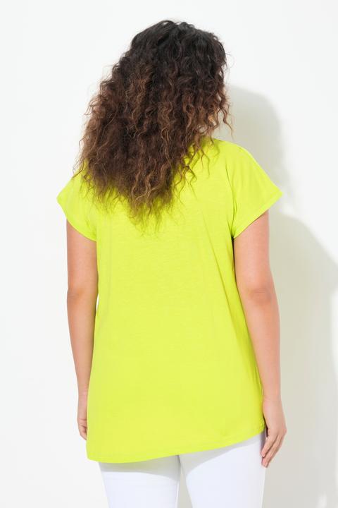 Produktbild Ulla Popken T-Shirt, Boot, A-Linie, V-Ausschnitt, Halbarm (58)