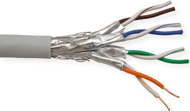 Produktbild Value S/FTP Kabel,Cat.7 Rohkabel (Class F), Massivdraht, Dca, 100 m (SFTP, CAT7, 100 m)