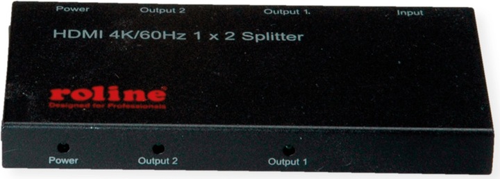 Produktbild Roline HDMI Video-Splitter 2fach UltraSlim 4K60Hz