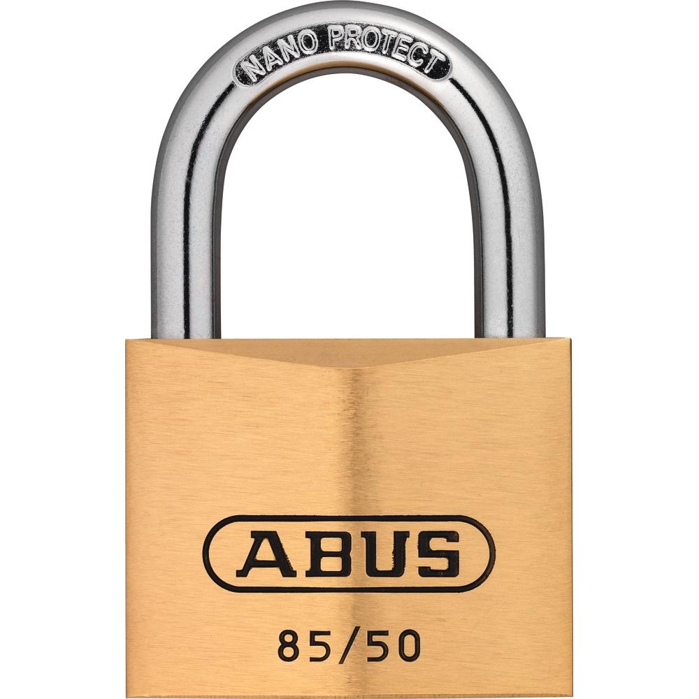 Abus, Vorhängeschloss, Hangschloss Messing 85/50 gl.-2681