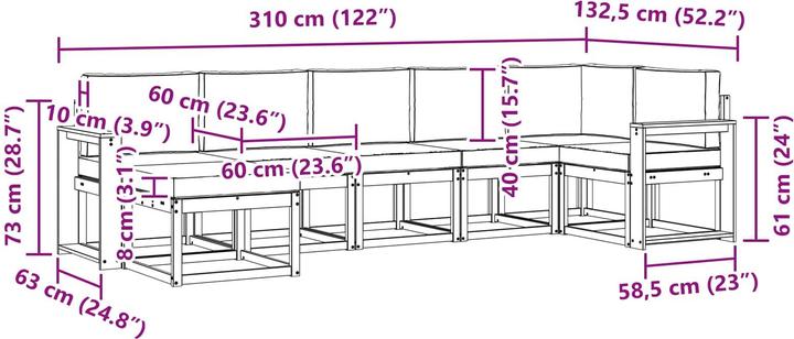 Image du produit vidaXL Outdoor-Sofa