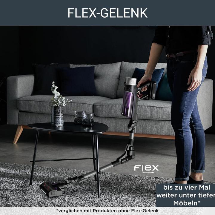 Actual product image Rowenta X-Force Flex 9.60 Allergy cordless hoover (RH2038), black/purple