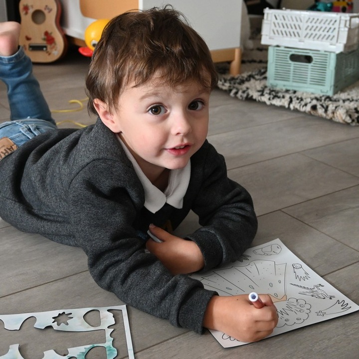 Actual product image Ferflex 52 magnets to colour, dinosaurs (54 x)