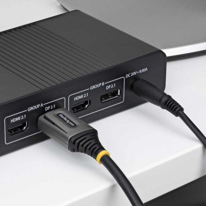 Produktbild StarTech .com DP21V-3M-DP54-CABLE, 3 m, DisplayPort, DisplayPort, Mâle, Mâle, 15360 x 8640 pixels (3 m)