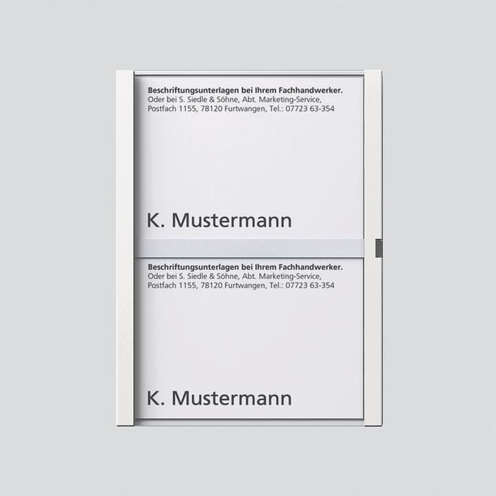 Immagine prodotto Siedle SIE TM612-2W Targhetta completa bianca