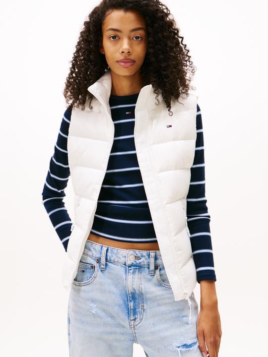 Actual product image Tommy Jeans Slim Zip Print Down Vest (S)