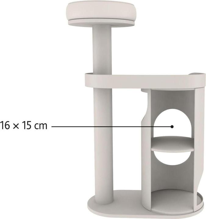 Immagine prodotto Trixie Albero per gatti Falco (117 cm, Marrone, Beige)