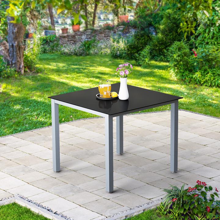 Produktbild Casaria Aluminium Gartentisch (90 x 90 x 73 cm)