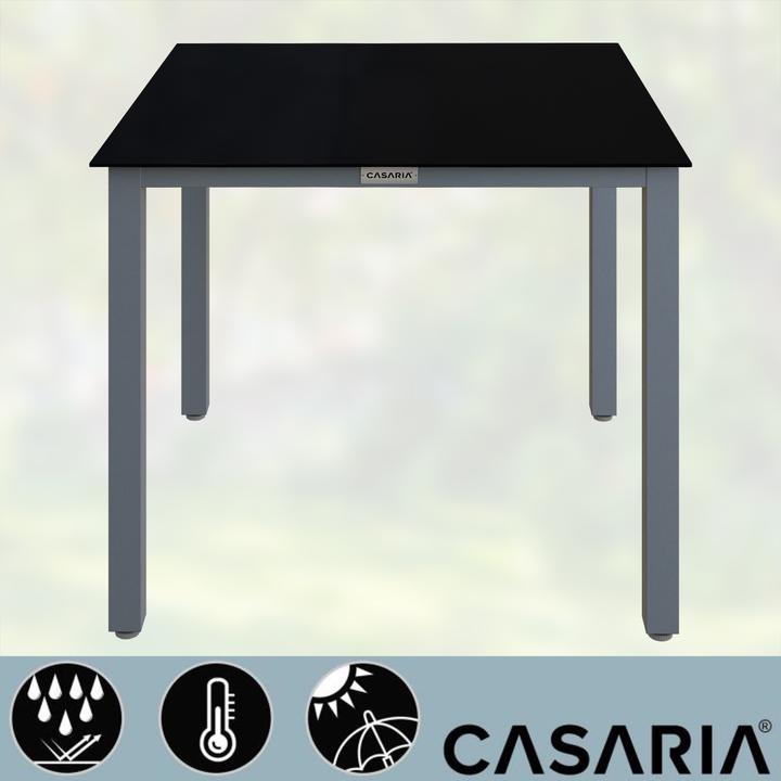 Produktbild Casaria Aluminium Gartentisch (90 x 90 x 73 cm)