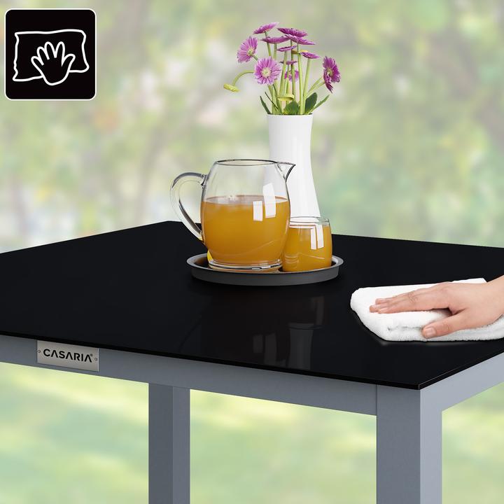 Produktbild Casaria Aluminium Gartentisch (90 x 90 x 73 cm)