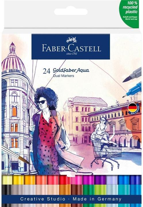 Produktbild Faber-Castell Gofa Aqua Dual Marker (Assortiert, 24 x)