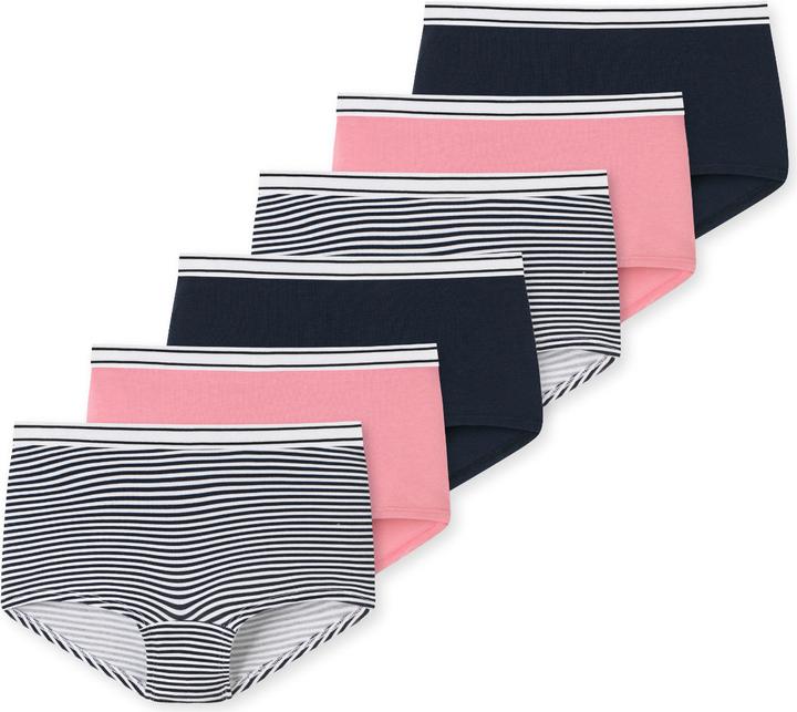 Immagine prodotto Schiesser Confezione da 6 pantaloncini in cotone biologico 95/5 per ragazze adolescenti (140, confezione da 6)