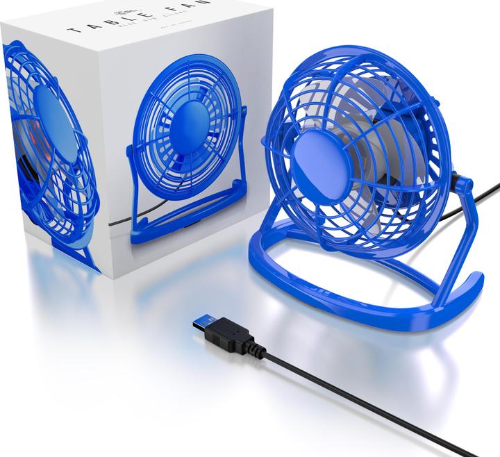 Image du produit CSL Mini ventilateur USB, ventilateur de table inclinable, interrupteur marche/arrêt, optimal pour le