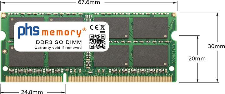 Image du produit PHS-memory 4GB Mémoire RAM pour Lenovo N40-45 (80H5) DDR3 SO DIMM 1600MHz (Lenovo N40-45 (80H5), 1 x 4GB)