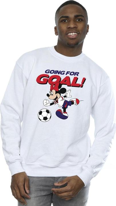 Actual product image Disney Mens Minnie Mouse Going For Goal Sweatshirt (5XL)