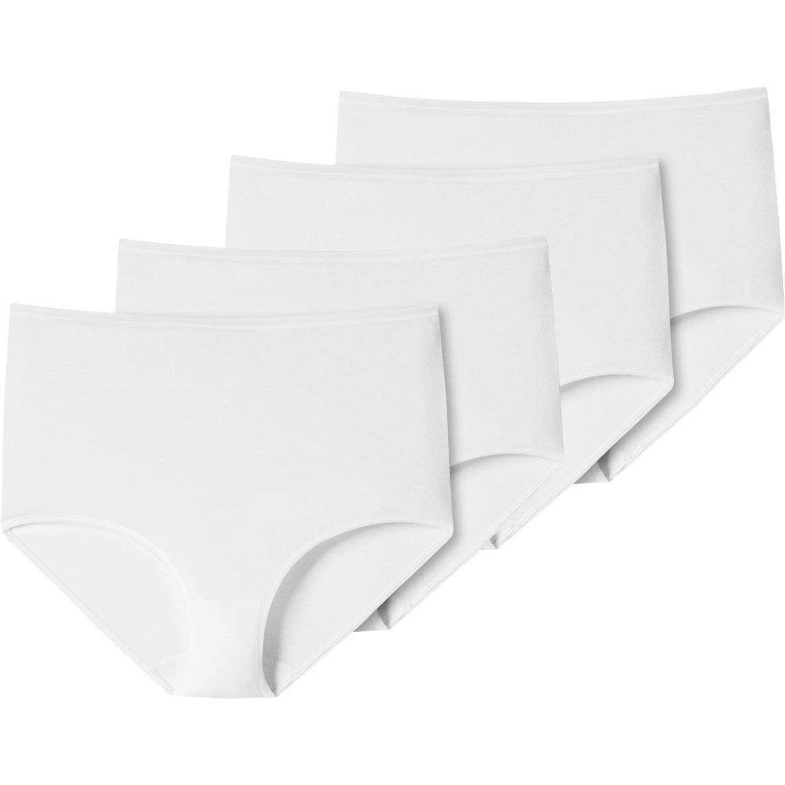 Schiesser, Damen, Unterhosen, 4er Pack 95/5 Organic Maxi-Slip, Weiss, (48, 4er Pack)
