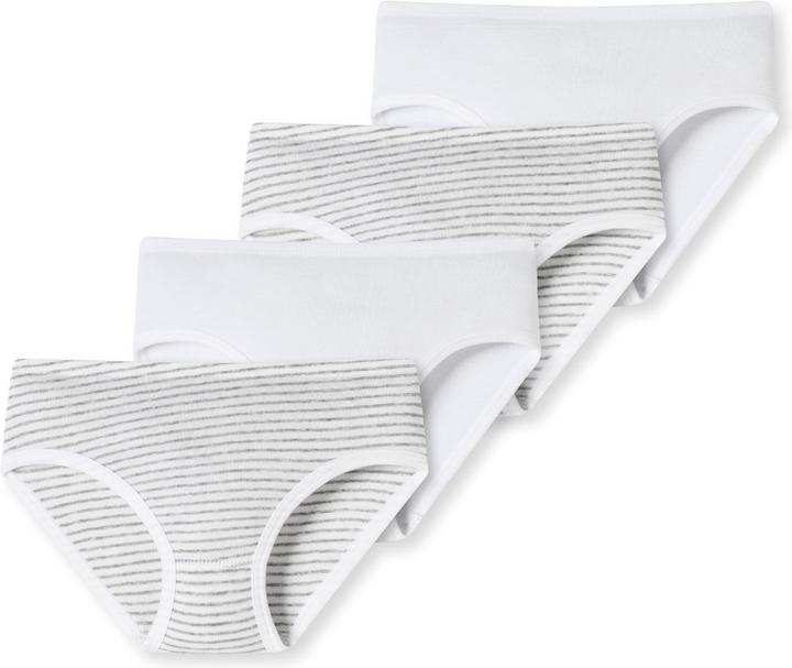 Immagine prodotto Schiesser Confezione da 4 slip hipster in cotone organico a coste sottili per bambine (116, confezione da 4)